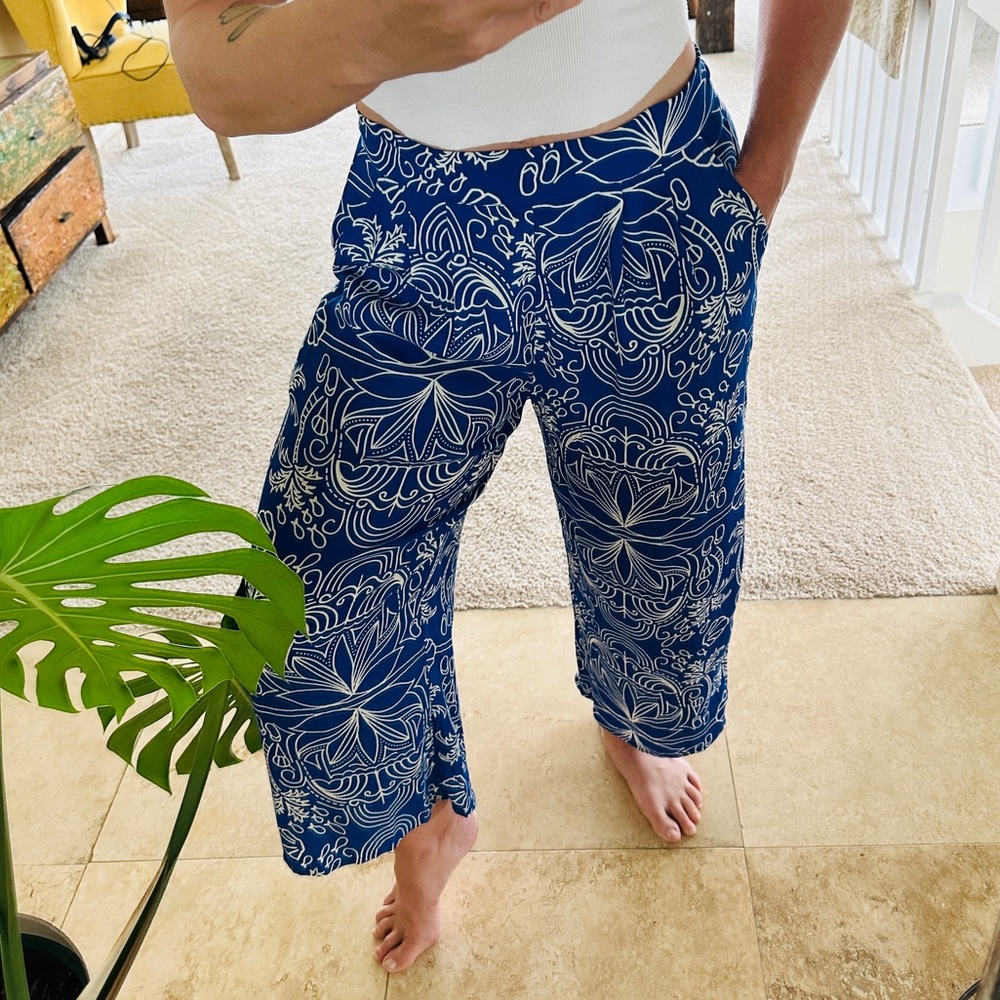 Ava Sky/Fighting Eel Pant Knottie in Ocean Paradiso